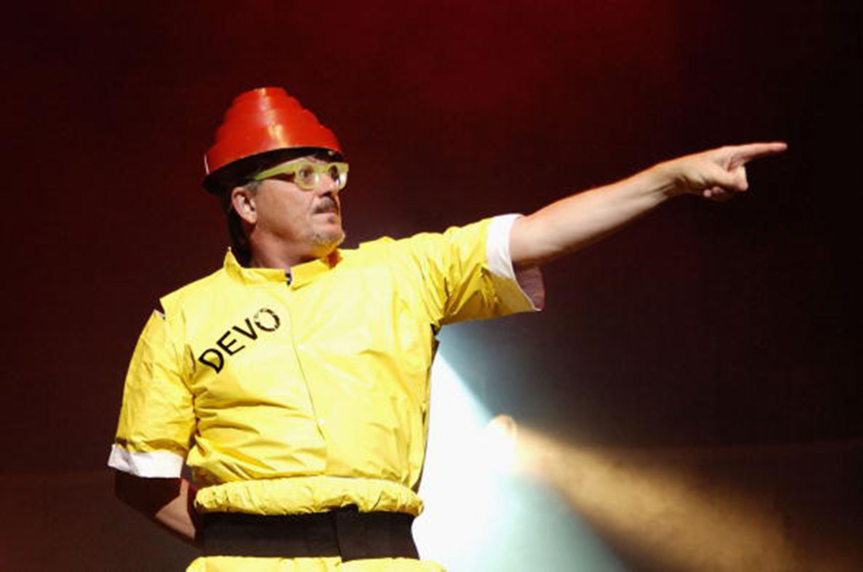 Devo's red plastic hats